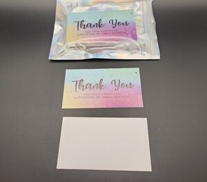 Thank You Cards Multicolor 32 Cards 2 x 3.5
